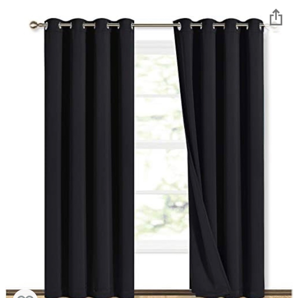 84” blackout curtain